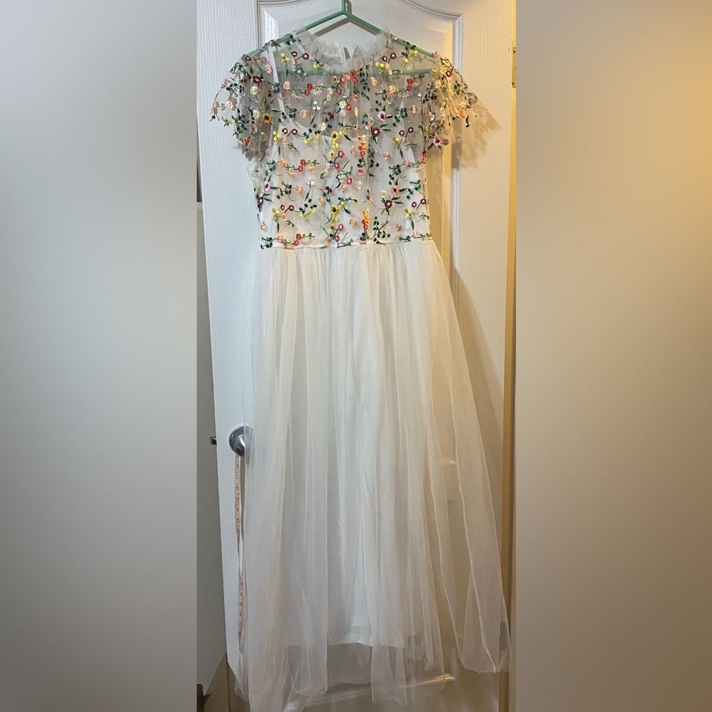 SHEIN White floral dress Sz 1xl